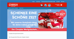 Desktop Screenshot of cineplex-shop.de